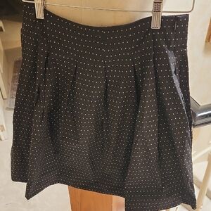 French Connection Black and White A-Line Skirt